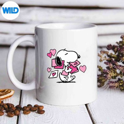 PeanutsValentinesLetterSnoopyVintagemug