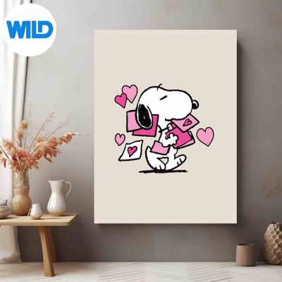 PeanutsValentinesLetterSnoopyVintageposter