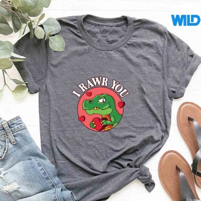 DinosaurValentinesDayCuteTRexToddlerValentinetshirt