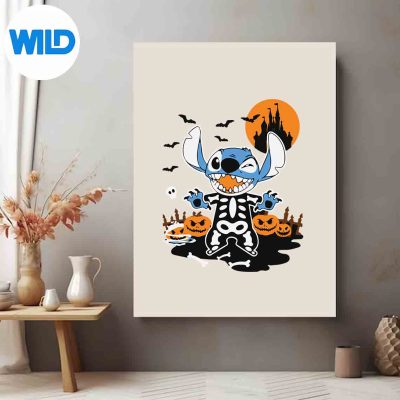 StitchSkeletonHalloweenNightClassicposter