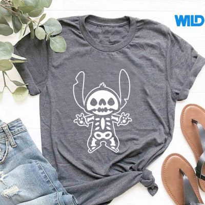 StitchHalloweenSkeletonHalloweenThanksgivingChristmastshirt