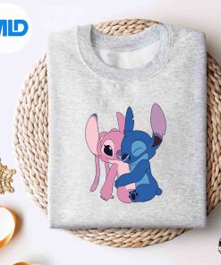 Stitch And Angel Hug Classic PNG SVG for Cricut