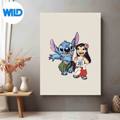 LiloStitchHulaClassicVintageposter