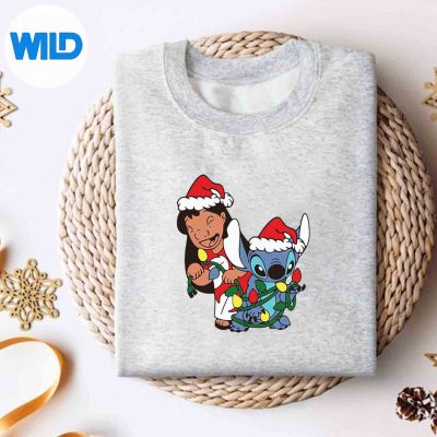 LiloAndStitchMerryChristmasClassicsweater