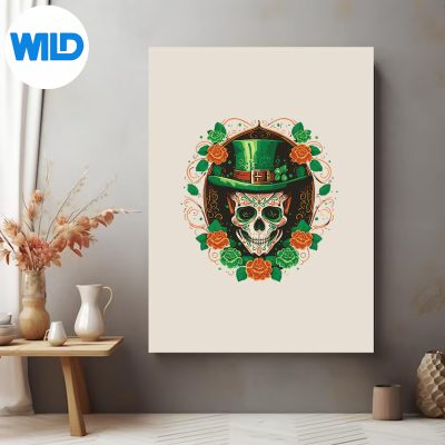 SugarSkullSaintPatricksDayOfDeadposter