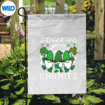 ShenanigansWithMyGnomiesStPatricksDayGnomeLoversflag