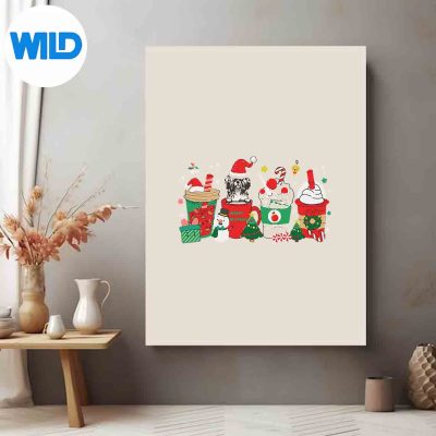 ShihTzuChristmasCoffeeForCoffeeLoversposter