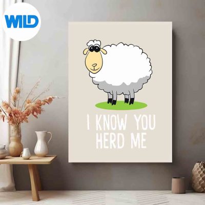 SheepIKnowYouHerdMeCuteSheepLoverSheepposter