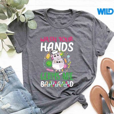 NurseSheepWashYourHandsGermsAreBadCuteMemetshirt