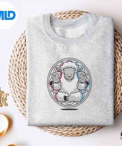 Namaste Sheep Mandala Lotus Meditation Sheep SVG PNG Cut File
