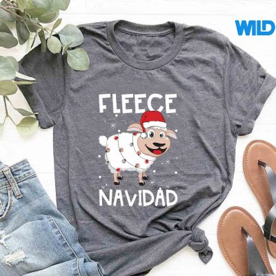 FleeceNavidadFelizSheepLightsChristmasPajamatshirt
