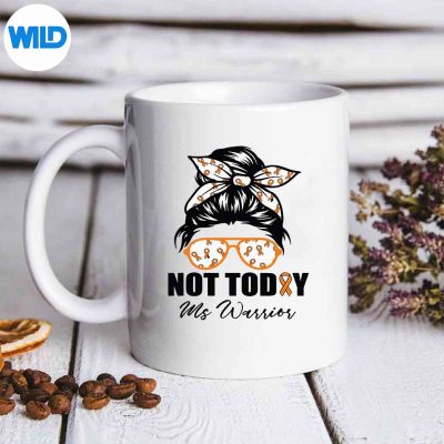 MsWarriorMultipleSclerosisAwarenessMessyBunMomWifemug