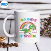 UnicornRidingTRexDinosaurGirlsDaysOfSchoolmug
