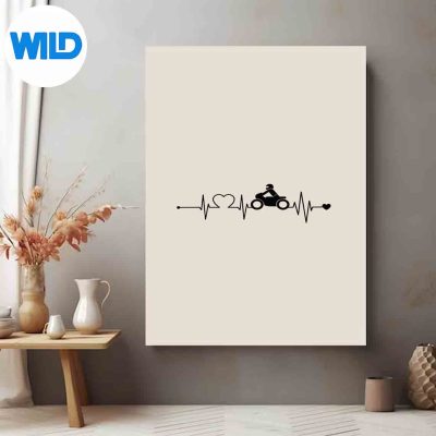 MotorcycleHeartbeatMotorcycleBikerShopperHeartbeatposter