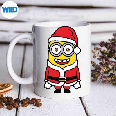 ChristmasSantaMinionsVintagemug