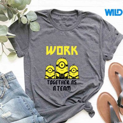 CartoonMinionsWorkTogetherbestForEveryonetshirt