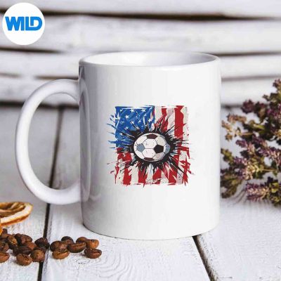 PatrioticSoccer4thOfJulyUsaAmericanFlagmug