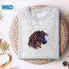 PatrioticHorseAmericanFlag4thOfJulyHorseVintageGirlsweater