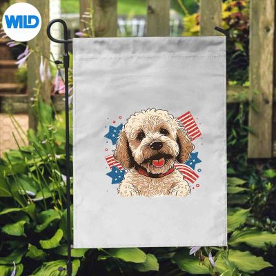 GoldendoodleDog4thOfJulyPatrioticUsaAmericaFlagflag