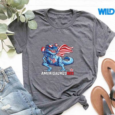 Dinosaur4thOfJulyGirlsAmerisaurusTRextshirt