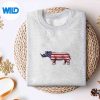 CoolRhinoArtForRhinoceros4thOfJulyUsaFlagsweater
