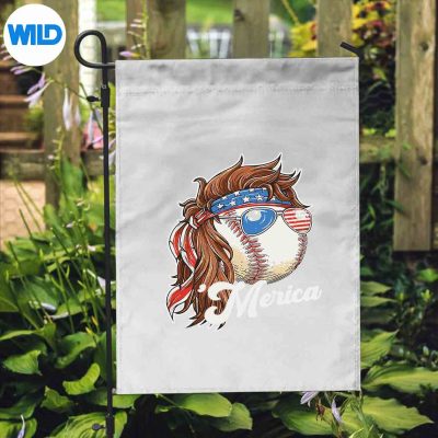 BaseballMullet4thOfJulyAmericanFlagMericaFathersDayflag