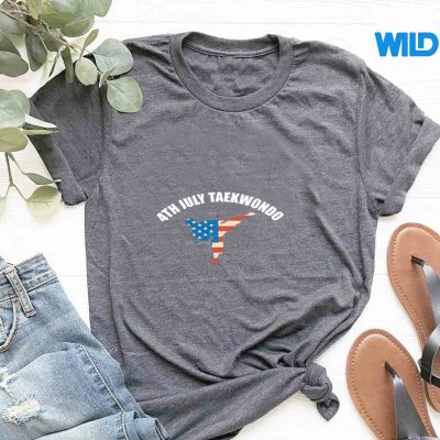 4thOfJulyTaekwondoUsaAmericaFlagtshirt