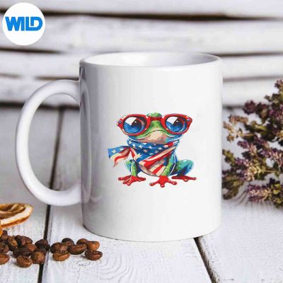 4thOfJulyPatrioticUsaFlagFrogNatureReptileLovermug