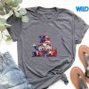 4thOfJulyAmericanFlagPatrioticGnomeWithSunflowertshirt
