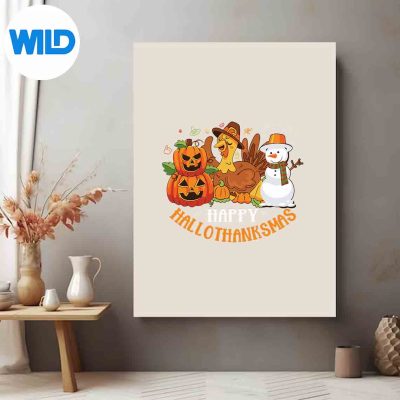 HappyHallothanksmasHalloweenThanksgivingChristmasDayKeenCuteposter