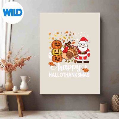 HappyHallothanksmasHalloweenThanksgivingChristmasDayHappyKeenposter