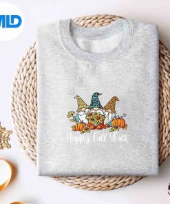 Happy Fall Yall Gnome Leopard Pumpkin Autumn Gnomes SVG Cut File