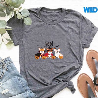 HalloweenCorgiDogBooWithPumpkintshirt