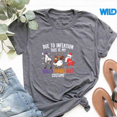 DueToInflationThisIsMyHallothanksmasCostumetshirt