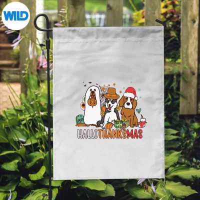 HallothanksmasThanksgivingChristmasHalloweenDogflag