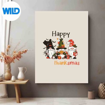 GnomesHappyHallothanksmasHalloweenThanksgivingXmasOverjoyedposter