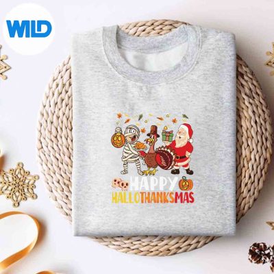 HappyHallothanksmasHalloweenThanksgivingChristmasDayCuteGreatsweater