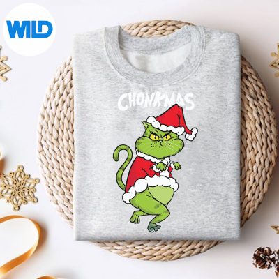 CatChristmasVintagesweater