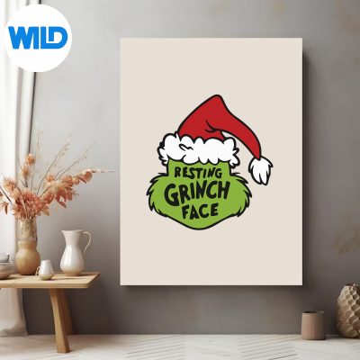 FunnyRestingFaceSantaGrinchposter