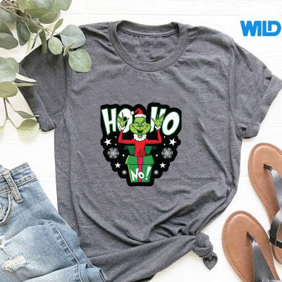 HoHoGrinchSurpriseOpenSayNoChristmastshirt