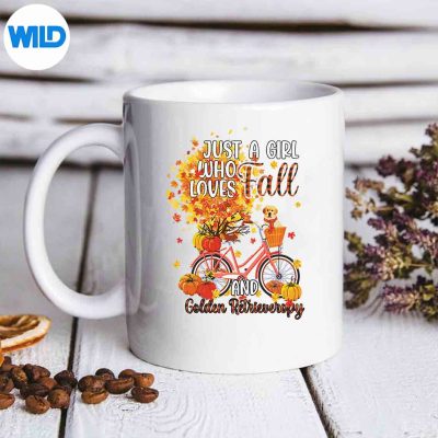 GoldenRetrieverAutumnFallPumpkinTruckMappethanksgivingRetromug
