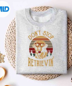Dont Stop Retrieving Funny Retro Golden Retriever Silhouette SVG PNG Cut File