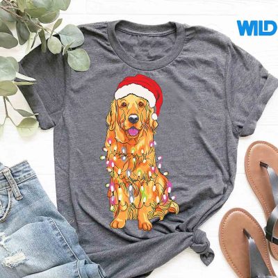 ChristmasPajamaGoldenRetrieverTreeXmasDogDadMomtshirt