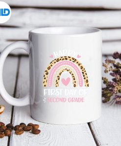 Back To School Rainbow Happy First Day Of Second Grade SVG PNG Digital Download