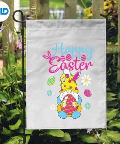 Alternative view of Happy Easter Day Bunny Spring Gnome Easter Egg Hunting SVG PNG Download