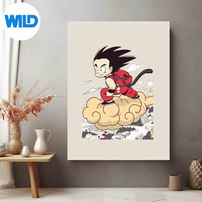 GokuInTheFlyingNimbusDragonBallEssentialposter