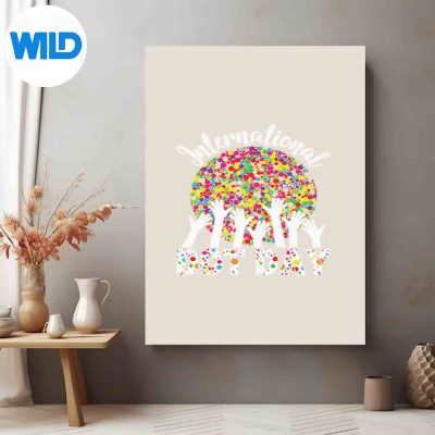 InternationalDotDayGirlColorfulPolkaDotGreatFunnyposter