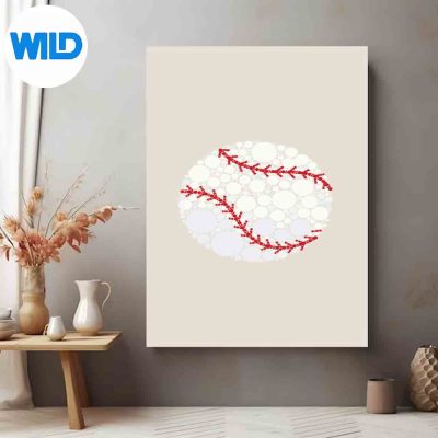 InternationalDotDayBaseballPolkaDotSportsArtposter