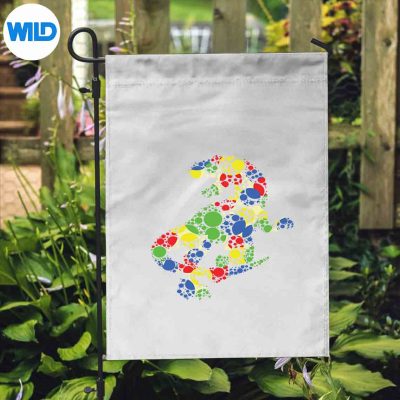 ColorfulPolkaDotTRexDinosaurInternationalDotDayAmusedflag