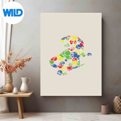 ColorfulPolkaDotTRexDinosaurInternationalDotDayAmusedposter